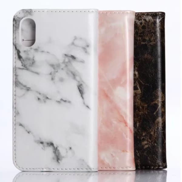Plånboksfodral Marmor - iPhone XR!