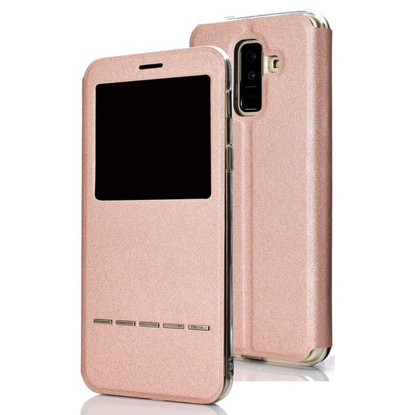 Hi-Q Smartfodral med Svarsfunktion till Samsung Galaxy A6