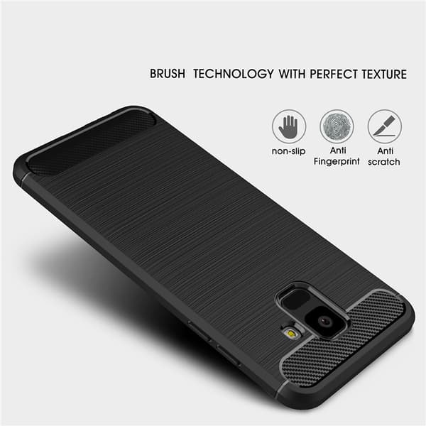 Stöttåligt Armor Carbon TPU-skal Samsung A6 2018