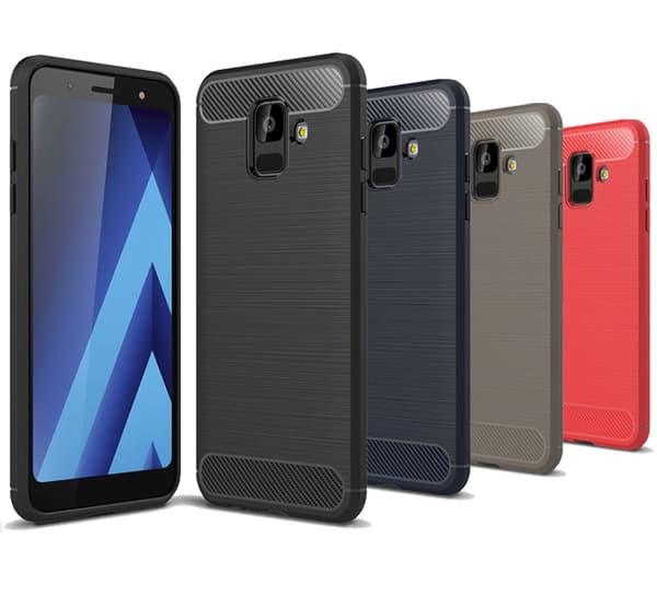 Stöttåligt Armor Carbon TPU-skal Samsung A6 2018