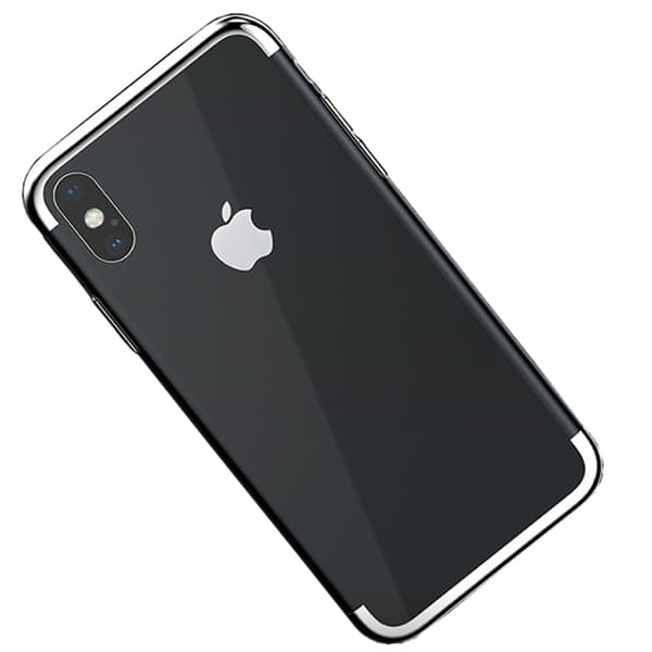 Stilrent Stötdämpande Silikonskal till iPhone XR Silver Silver