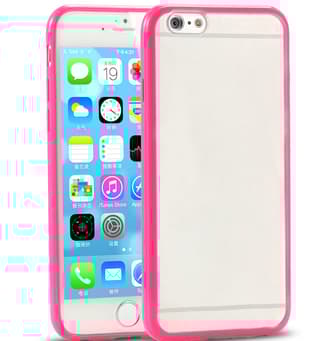 Frostat Transparent skal med färgad ram iPhone 5/5S/SE