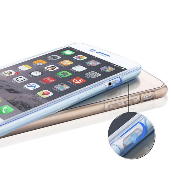 Dubbelsidigt Silikonfodral med Touchfunktion till iPhone XR
