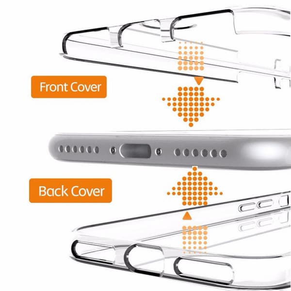 Dubbelsidigt Silikonfodral med Touchfunktion till iPhone XR
