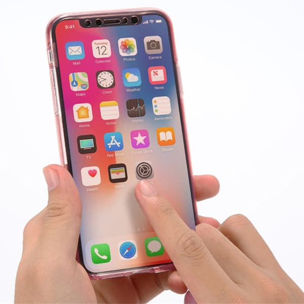 iPhone XR - Crystal-fodral med Touchfunktion
