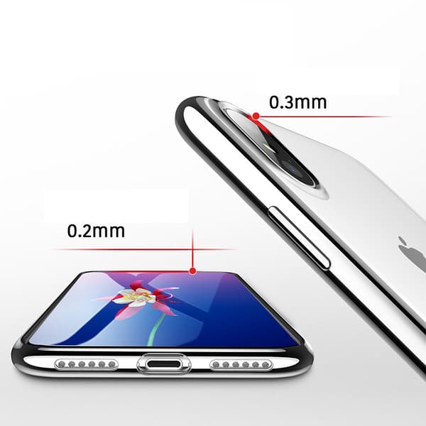 Electroplated Skal av mjuk Silikon till iPhone XR