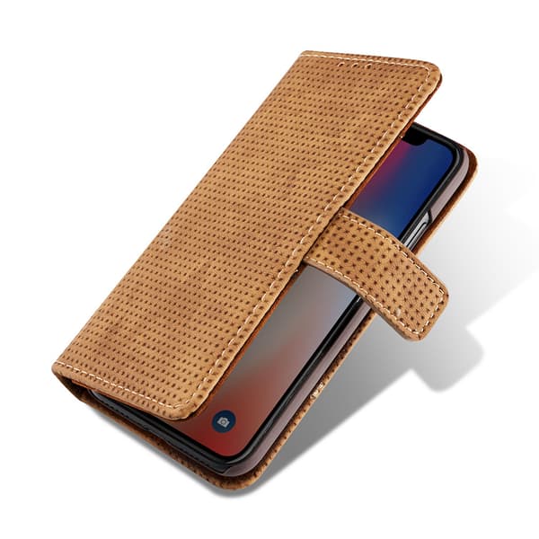 iPhone XS Max - Smart Fodral i "Old Look" (PU-Läder)