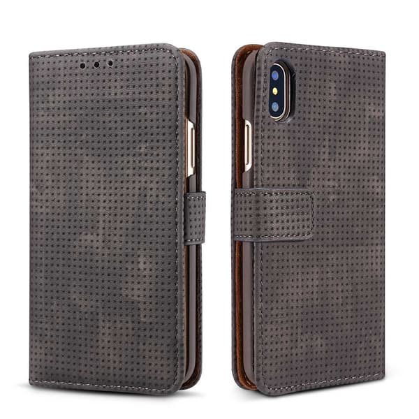 iPhone XS Max - Smart Fodral i "Old Look" (PU-Läder)