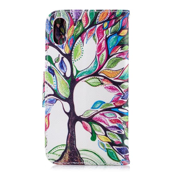 Wallet Case for iphone XR - Colorized Tree