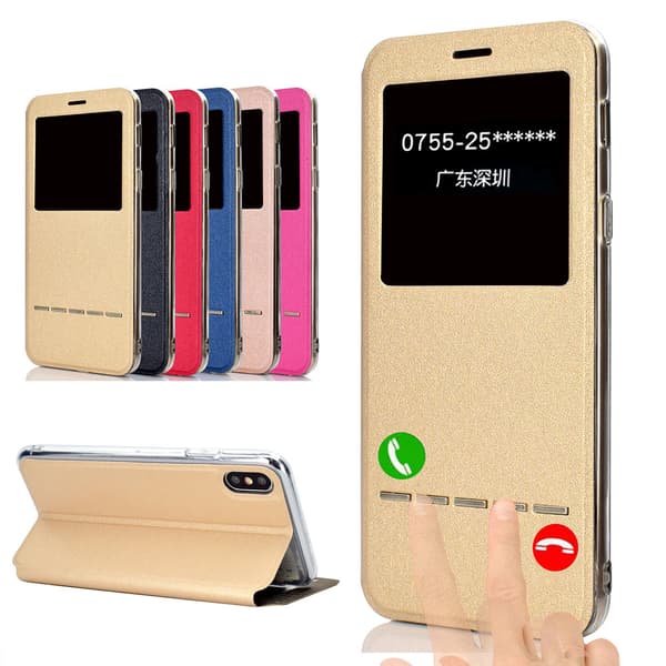 Smartfodral med F�nster & Svarsfunktion till iPhone XS Max