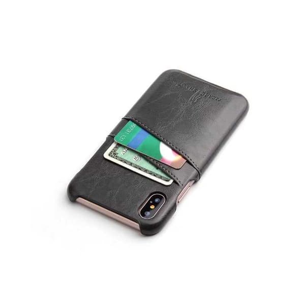 iPhone XS Skal Korthållare Retro