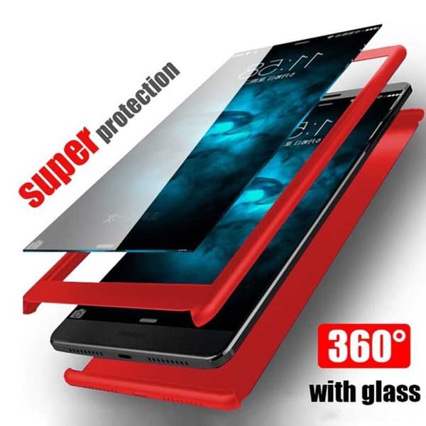 Huawei Y6 2018 360° 3i1 FullCover Shell + 0,26 mm 9H glas