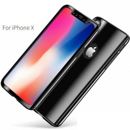 iPhone XS Max 360° 3i1 FullCover Shell V2 0,26 mm 9H glas