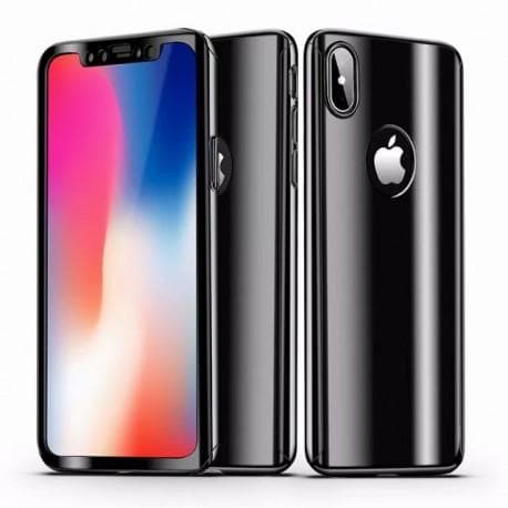 iPhone XS Max 360° 3i1 FullCover Shell V2 0,26 mm 9H glas