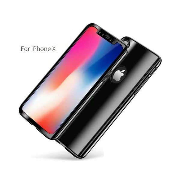 iPhone XS Max 360° 3i1 FullCover Shell V2 0,26 mm 9H glas