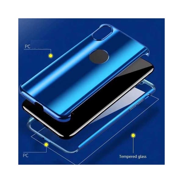 iPhone XS Max 360° 3i1 FullCover Shell V2 0,26 mm 9H glas