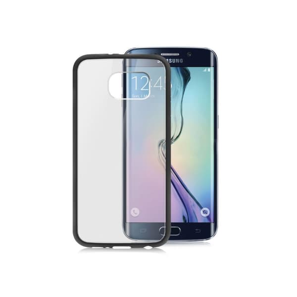 Frostat Transparent skal med färgad ram Samsung S6