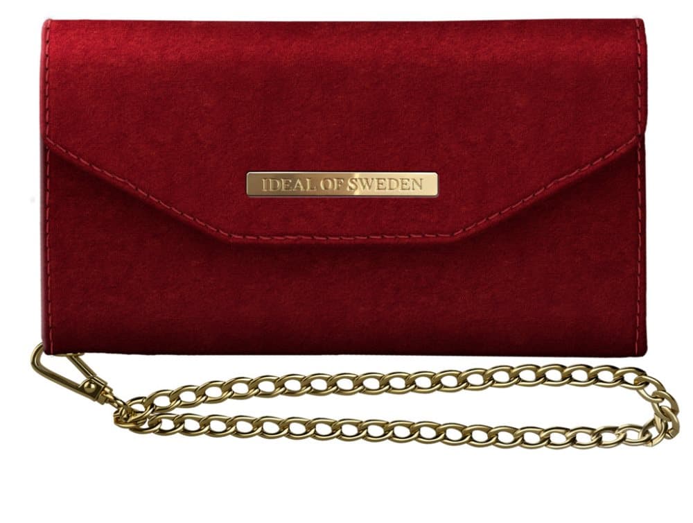 iDeal of Sweden Mayfair Clutch Velvet for iPhone XS Max - Red