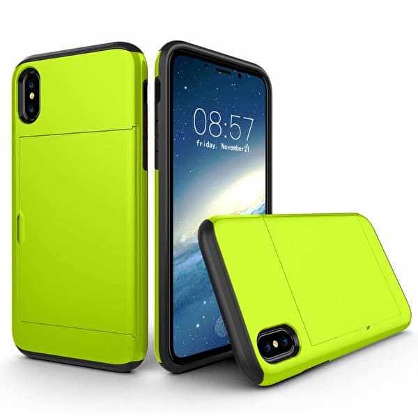 iPhone XR skal i hårdplast med korthållare