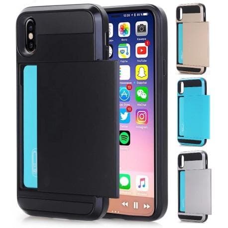 iPhone XS Max stødsikkert cover med kortrum