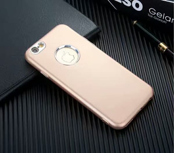 iPhone 7/8 | TPU-Skal Metallknappar Guld