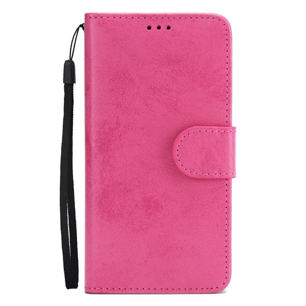 Plånboksfodral med Skalfunktion för iPhone XS Max Rosa