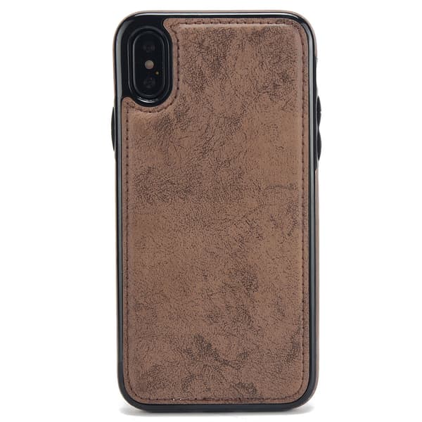 iPhone XS Max - Silk-Touch Fodral med Plånbok och Skal