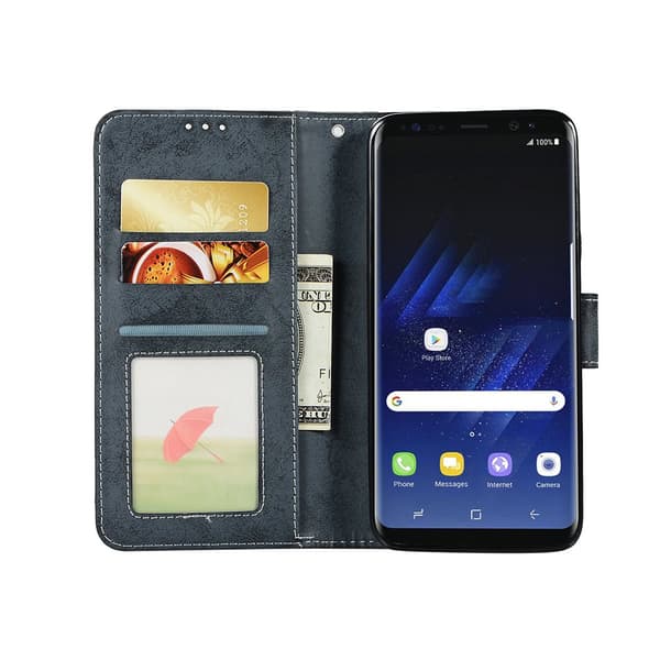 Genomtänkt Plånboksfodral från LEMAN för Samsung Galaxy S9+