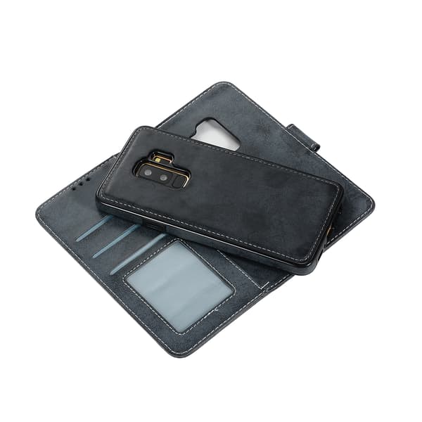 Samsung Galaxy S9+ - Silk-Touch Fodral med Plånbok och Skal