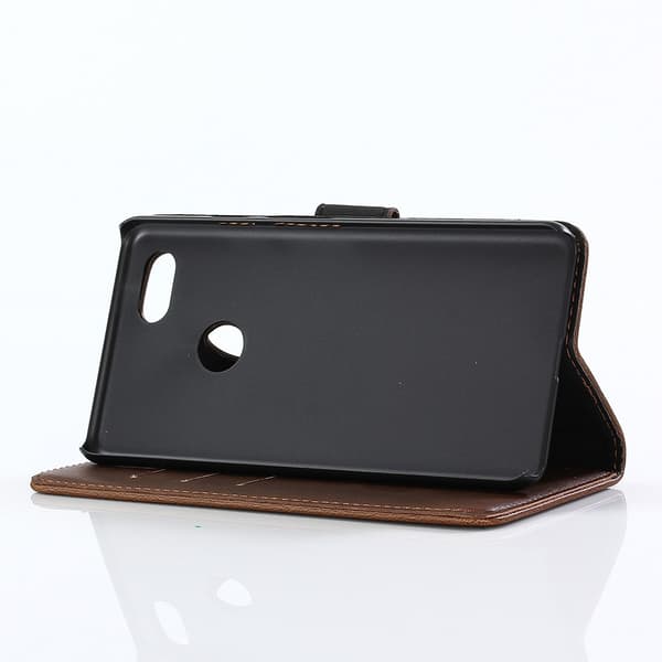Retro Wallet Cellphone Cover for Google Pixel 3 XL - Coffee