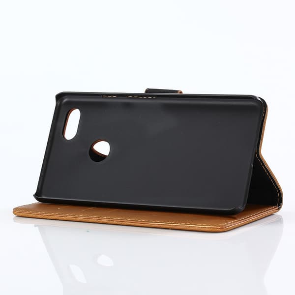 Retro Wallet Cellphone Cover for Google Pixel 3 XL - Brown
