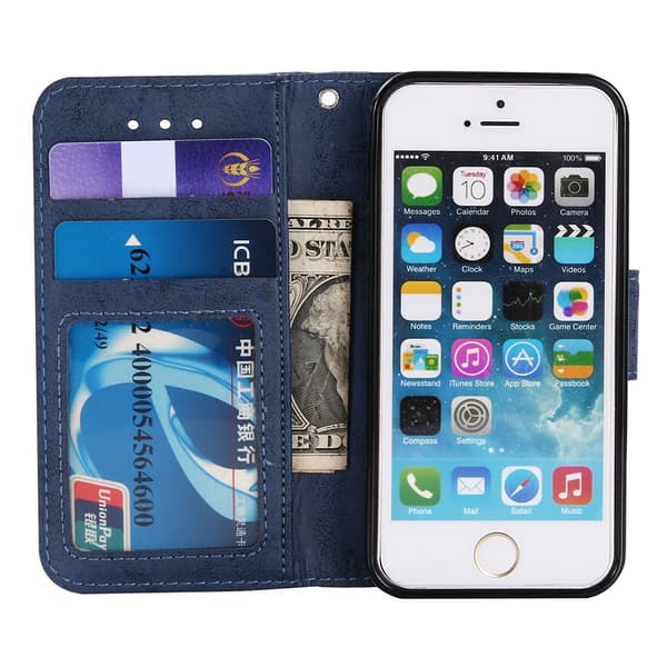 Genomtänkt Plånboksfodral från LEMAN för iPhone 6/6S Plus