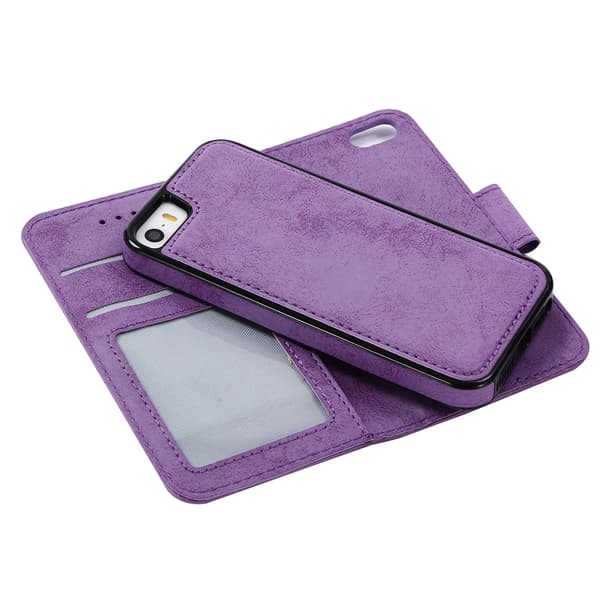 iPhone 6/6S Plus - Silk-Touch Fodral med Plånbok och Skal