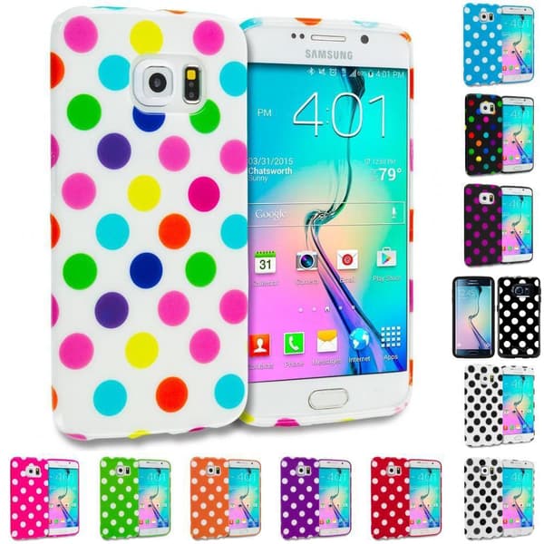 Samsung S6 | Polka TPU Skal Vit 2