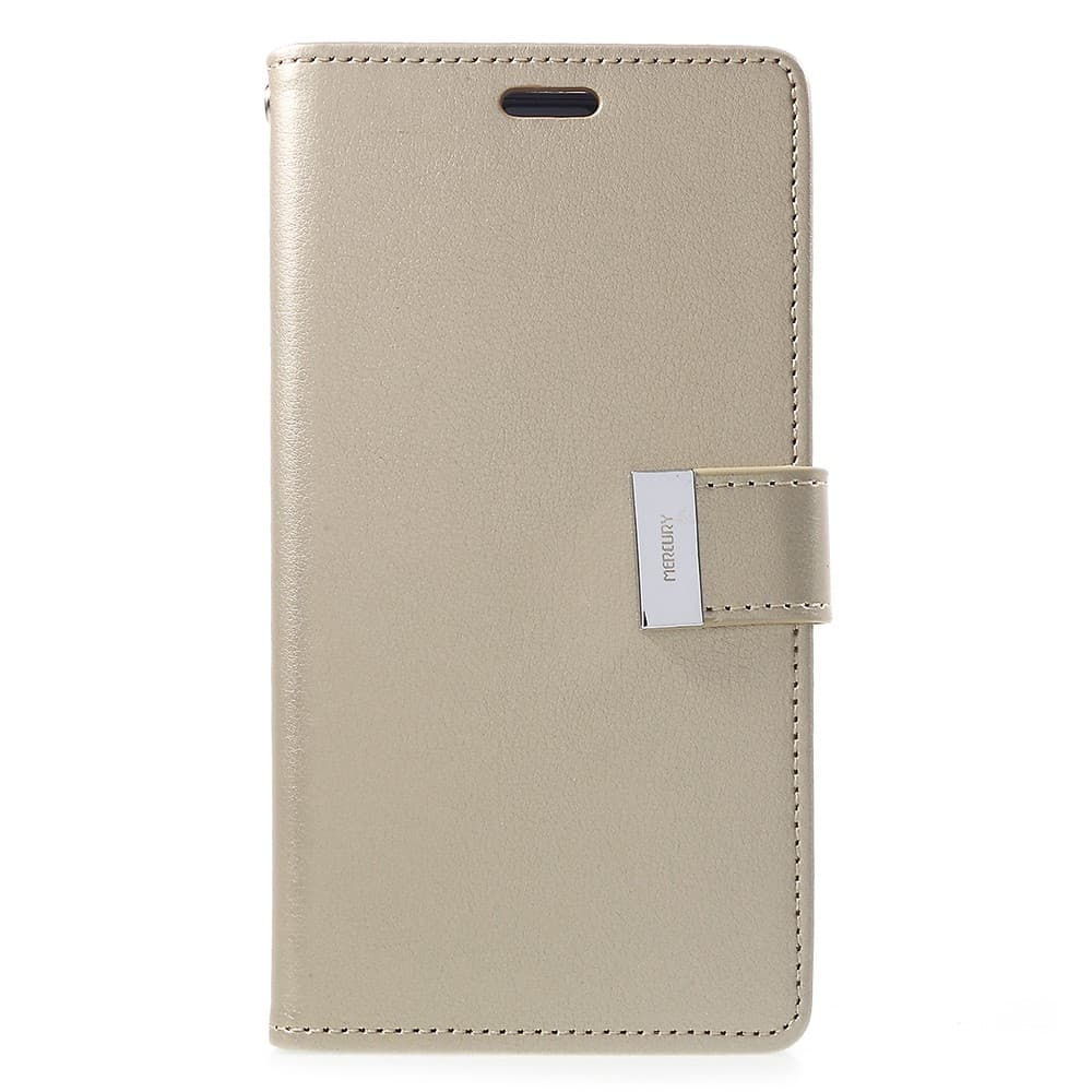 MERCURY GOOSPERY Rich Diary Wallet Case iPhone XR - Gold