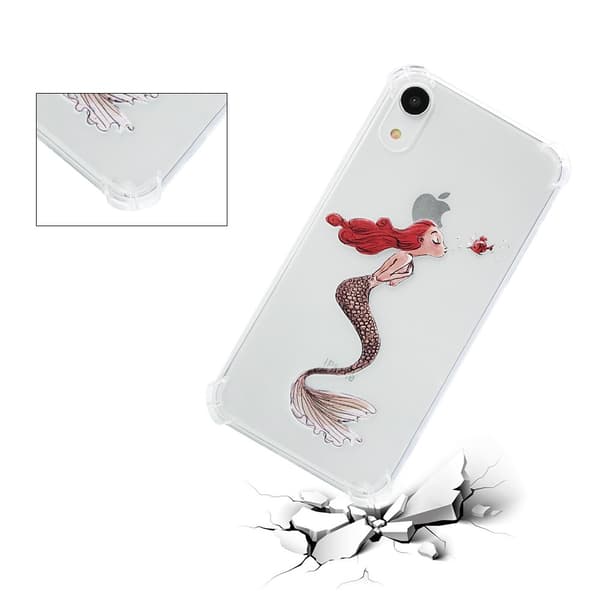 Pattern Printing TPU Soft Case iPhone XR - Mermaid