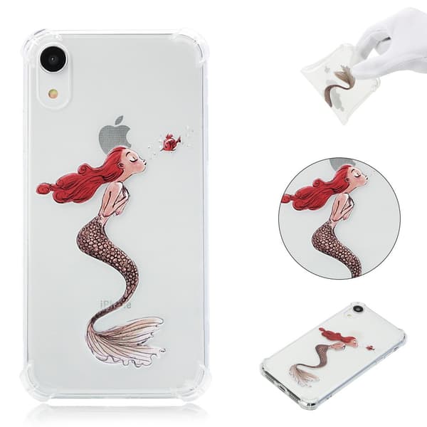 Pattern Printing TPU Soft Case iPhone XR - Mermaid