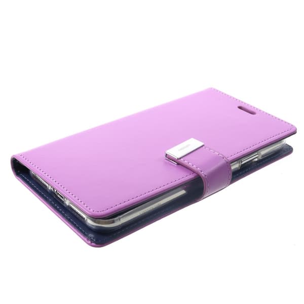 MERCURY GOOSPERY Rich Diary Wallet Case iPhone XS Max - Purple