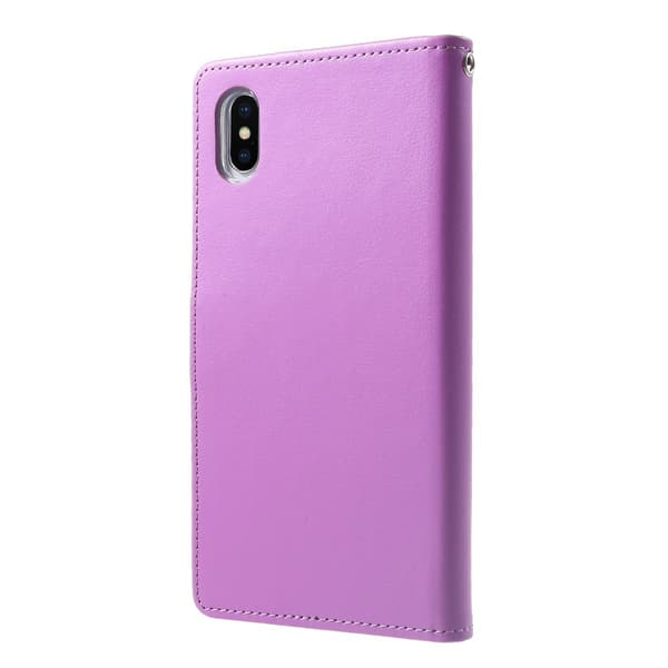 MERCURY GOOSPERY Rich Diary Wallet Case iPhone XS Max - Purple
