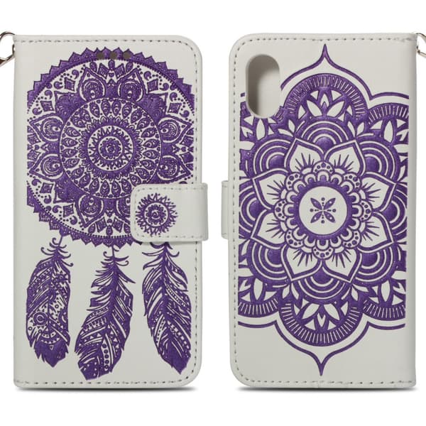 iPhone XS Max Plånboksfodral - Dream Catcher - Lila