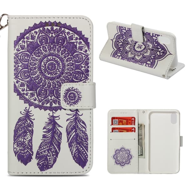iPhone XS Max Plånboksfodral - Dream Catcher - Lila
