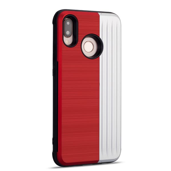 Skyddande Skal med kortförvaring till (EXXO) Huawei P20 Lite