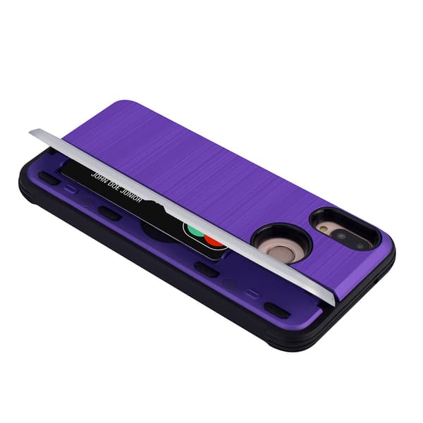 Skyddande Skal med kortförvaring till (EXXO) Huawei P20 Lite