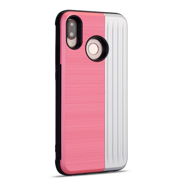 Skyddande Skal med kortförvaring till (EXXO) Huawei P20 Lite