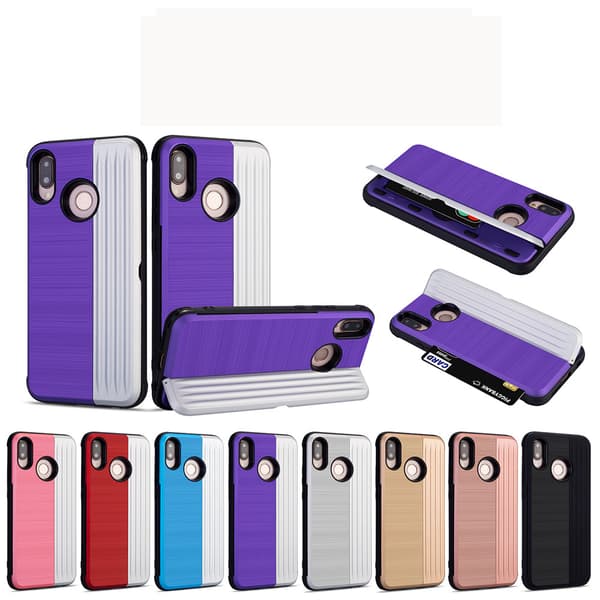 Elegant Skal med kortfack till Huawei P20 Lite