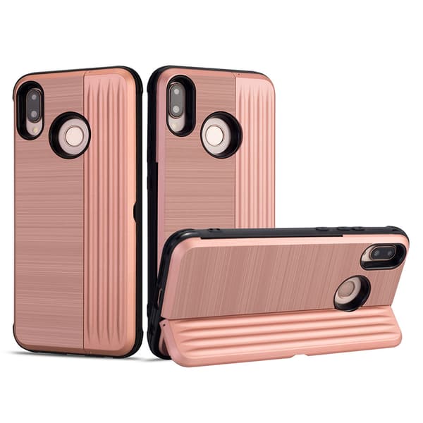 Elegant Skal med kortfack till Huawei P20 Lite