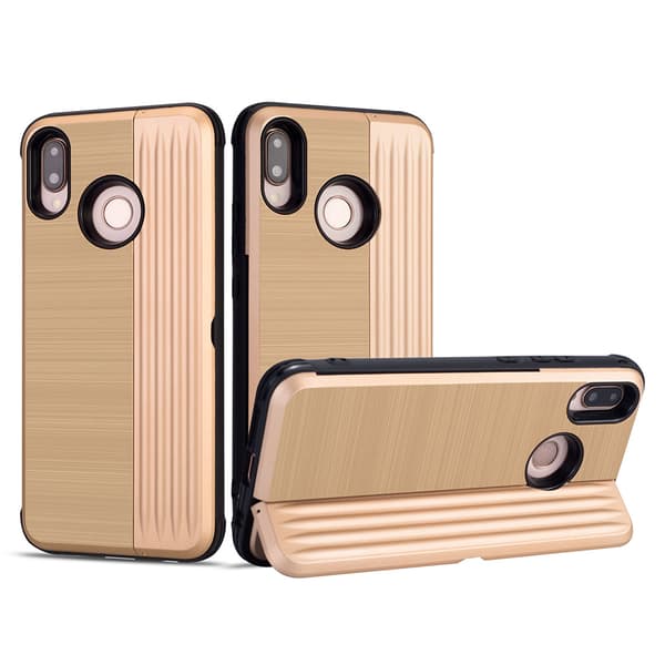 Elegant Skal med kortfack till Huawei P20 Lite