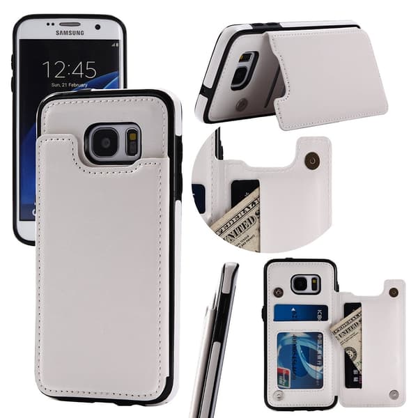 Läderskal med Plånbok/Kortfack till Samsung Galaxy S7 Edge