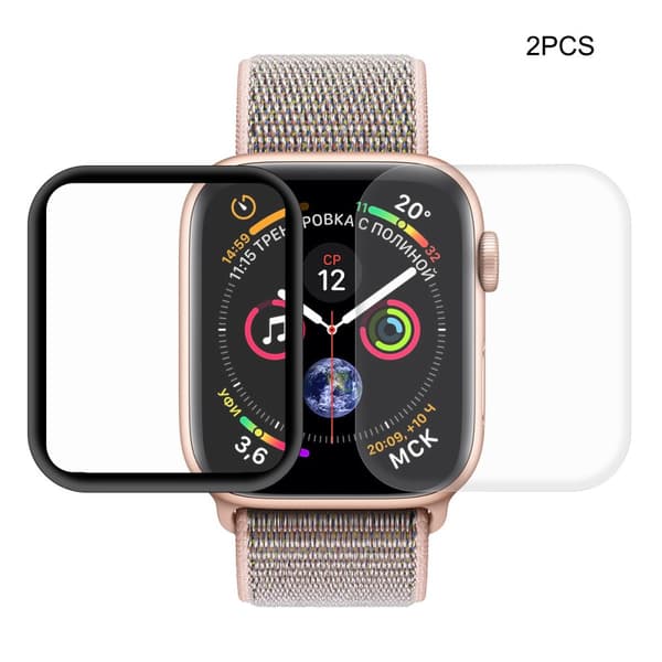 2PCS HAT PRINCE for Apple Watch Series 4 40mm Full Coverage