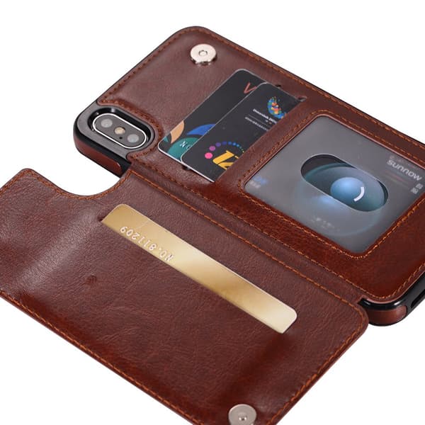 Stilsäkert Plånboksskal (M-Safe) för iPhone XS Max